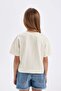 Crew Neck Printed Short Sleeve T-Shirt Girls D0870A824Hs - 6