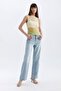 Slim Fit Decorated Collar Tulle Casual Tank Top C9322Ax24Sm - 2
