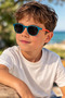 New Product 100% Uv Protection and Polarized-Unisex (3-9 Years) Turquoise-Orange Children's Sunglasses - 2