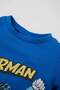 Baby Boy Superman Short Sleeve Combed Cotton Pajama Set - 3