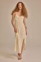 Heart Neck Floral Moroccan Strap Midi Dress C0960Ax24Sm