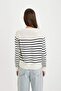 Regular Fit Soft Textured Crew Neck Striped Knitwear Sweater Z1317Az24Wn - 8