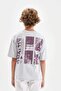 Boy's Oversize Fit Crew Neck Printed Short Sleeve T-Shirt C6284A824Hs - 7