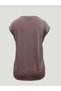 Ash Pink Crew Neck Women's Short Sleeve T-Shirt Betty O-Neck Top - 6