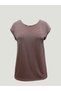 Ash Pink Crew Neck Women's Short Sleeve T-Shirt Betty O-Neck Top - 5