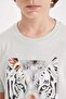 Crew Neck Printed Short Sleeve T-Shirt Boys D2237A824Hs - 4