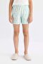 Girls Pajamas Set Crew Neck Printed Short Sleeve Top Shorts D2915A824Sm - 5