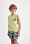 Boy's Printed Crew Neck Tank Top - B6161A824HS - 4