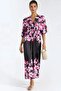 Msn Floral Print V-Neck Maxi Dress
