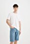 Slim Fit Jean Bermuda Shorts C2692Ax24Sm - 4