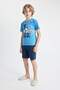 Boys' Pajama Set Printed Short Sleeve Top Shorts C7911A824Sm - 2