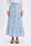 A-Line Patterned Voile Maxi Skirt C9833Ax24Hs - 4