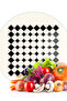 Glass Cutting Board and Presentation Plate Beige Geometric Lines 30X30 cm