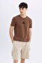 Regular Fit Cargo Pocket Basic Plain Bermuda Shorts D0476Ax24Sm - 2