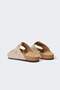 Men's Flat Sole Double Strap Faux Leather Slippers C3755AX24HS - 4