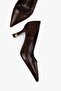 Women's Gilda Brown Crocodile Gold Plated Detailed Stiletto - 5