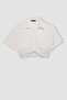 Crop Shirt Collar Twill Short Sleeve Blouse C7799Ax24Sm - 7