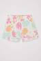 Baby Girl 2 Piece Set Patterned Waffle Crew Neck Short Sleeve T-Shirt Shorts C9469A524Sm - 2