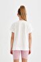 Crew Neck Printed Short Sleeve T-Shirt Girls D0868A824Hs - 6