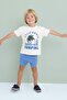 Baby Boy 2 Piece Set Crew Neck Printed Short Sleeve T-Shirt Shorts C9197A524Sm