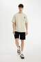 Regular Fit Straight Leg Shorts B8795Ax24Sm - 3