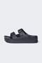 Women's High Sole Double Strap Eva Slippers C0701Ax24Sm - 2
