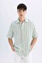 Relax Fit Striped Short Sleeve Shirt D2059Ax24Hs - 4