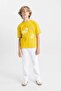 Boys Oversize Fit Crew Neck Printed Short Sleeve T-Shirt C5000A824Hs - 2
