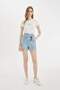 Paperbag High Waist Jean Shorts C2445Ax24Hs