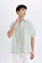 Relax Fit Striped Short Sleeve Shirt D2059Ax24Hs - 3
