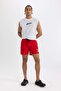 Fit Printed Short Length Sports Swim Shorts B5995Ax24Hs - 4