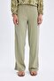 Relax Fit Elastic Waist Basic Straight Wrinkled Trousers Z8788Az24Sm