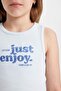 Crew Neck Printed Crop Tank Top for Girls C4717A824Sm - 5