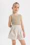 Cotton Pocket Shorts for Girls C0281A824Hs - 2