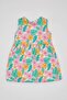 Baby Girl Patterned Sleeveless Dress C0074A524SM - 7