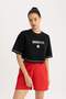 Nba Brooklyn Nets Crop Crewneck Short Sleeve T-Shirt B9953Ax24Sm - 3