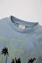 Crew Neck Printed Short Sleeve T-Shirt Baby Boy C9371A524Sm - 2