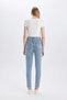 Lina Lina Mom Fit Ripped Detailed High Waist Ankle-Length Jean Washable Trousers C2384AX24SM - 6
