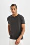 Defactofit Standard Fit Crew Neck Sportsman Heavy Fabric Basic Plain Short Sleeve T-Shirt C2829Ax24Sm - 7