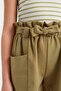 Paperbag Shorts with Pockets for Girls C0266A824Sm - 7