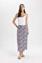 A Form Floral Regular Waist Midi Skirt Z8094Az24Sm - 2