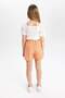 Checkered Paperbag Shorts for Girls C2314A824Sm - 6