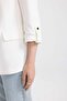 Regular Fit Jacket Collar Basic Plain Blazer Jacket C3215Ax24Sm - 4
