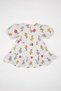 Floral Short Sleeve Waffle Dress Baby Girl C4492A524Sm - 8