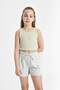 Crew Neck Striped Undershirt Girls Z7814A624Sm - 3