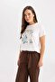 Crew Neck Printed Short Sleeve T-Shirt C3965AX24SP - 4