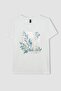 Crew Neck Printed Short Sleeve T-Shirt C3965AX24SP - 7