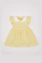 Baby Girl Checked Sleeveless Poplin Dress C4536A524Sm - 3