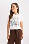 Crew Neck Printed Short Sleeve T-Shirt C3965AX24SP - 3