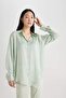 Regular Fit Satin Long Sleeve Shirt Z2989az24sp - 3